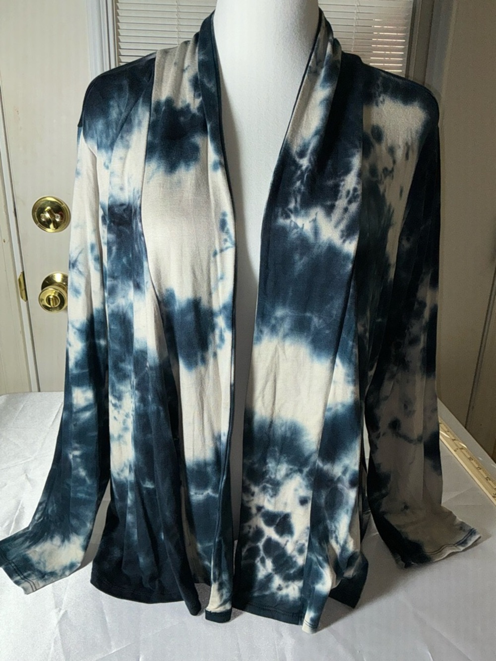 Wilde Tie-Dye Open Front Cardigan Size 1X - Picture 10 of 12